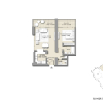 BLVD Crescent Downtown 1 Bed 1