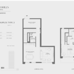 1 Bedroom Apartment Floor Plan at Emaar Lime Gardes Dubai 3