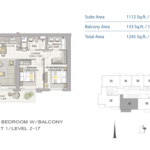 2 Bedroom Floor Plan at Creek Horizon
