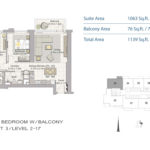 2 Bedroom Floor Plan at Creek Horizon 3