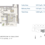 2 Bedroom Floor Plan at Creek Horizon 5