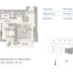 2 Bedroom Floor Plan at Creek Horizon 6