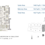 3 Bedroom Floor Plan at Creek Horizon 3