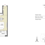 Downtown Views 2 1 bedroom apartment floor plan 2