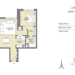 Downtown Views 2 2 bedroom apartment floor plan 4