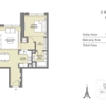 Downtown Views 2 2 bedroom apartment floor plan 6