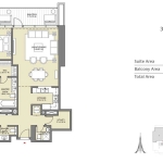 Downtown Views 2 3 bedroom apartment floor plan 5