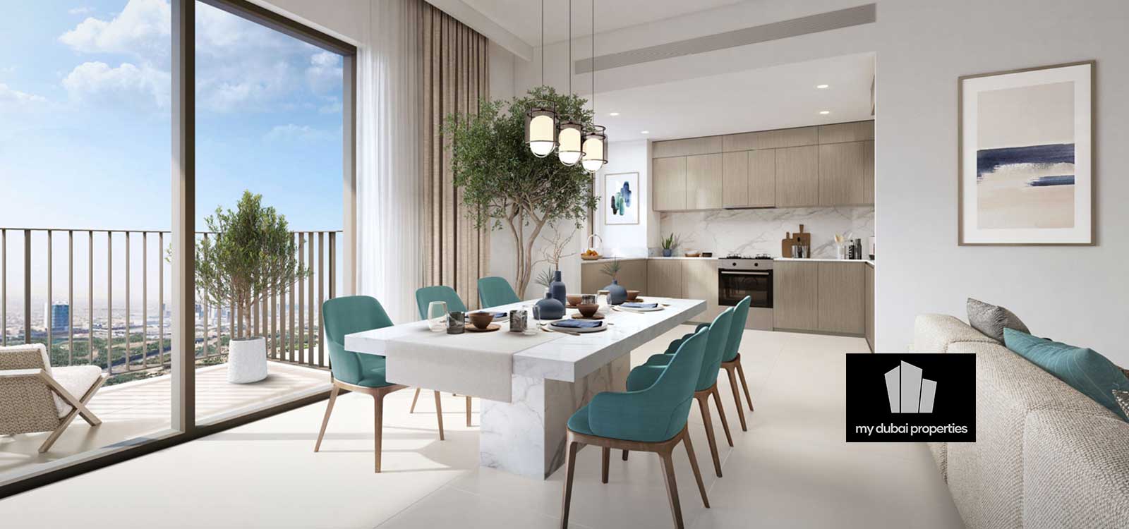 Emaar Hills Park Apartments Dining Area