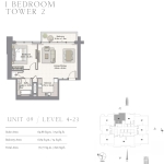 Harbour Views 1 bedroom apartment floor plan 7