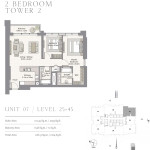 Harbour Views 2 bedroom apartment floor plan 6