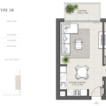 Hills Park 1 Bedroom Apartment Floor Plan 4