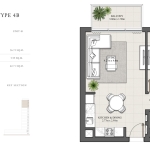 Hills Park 1 Bedroom Apartment Floor Plan 7