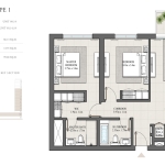 Hills Park 2 Bedroom Apartment Floor Plan