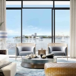 Living Room at Mina Rashid Apartments