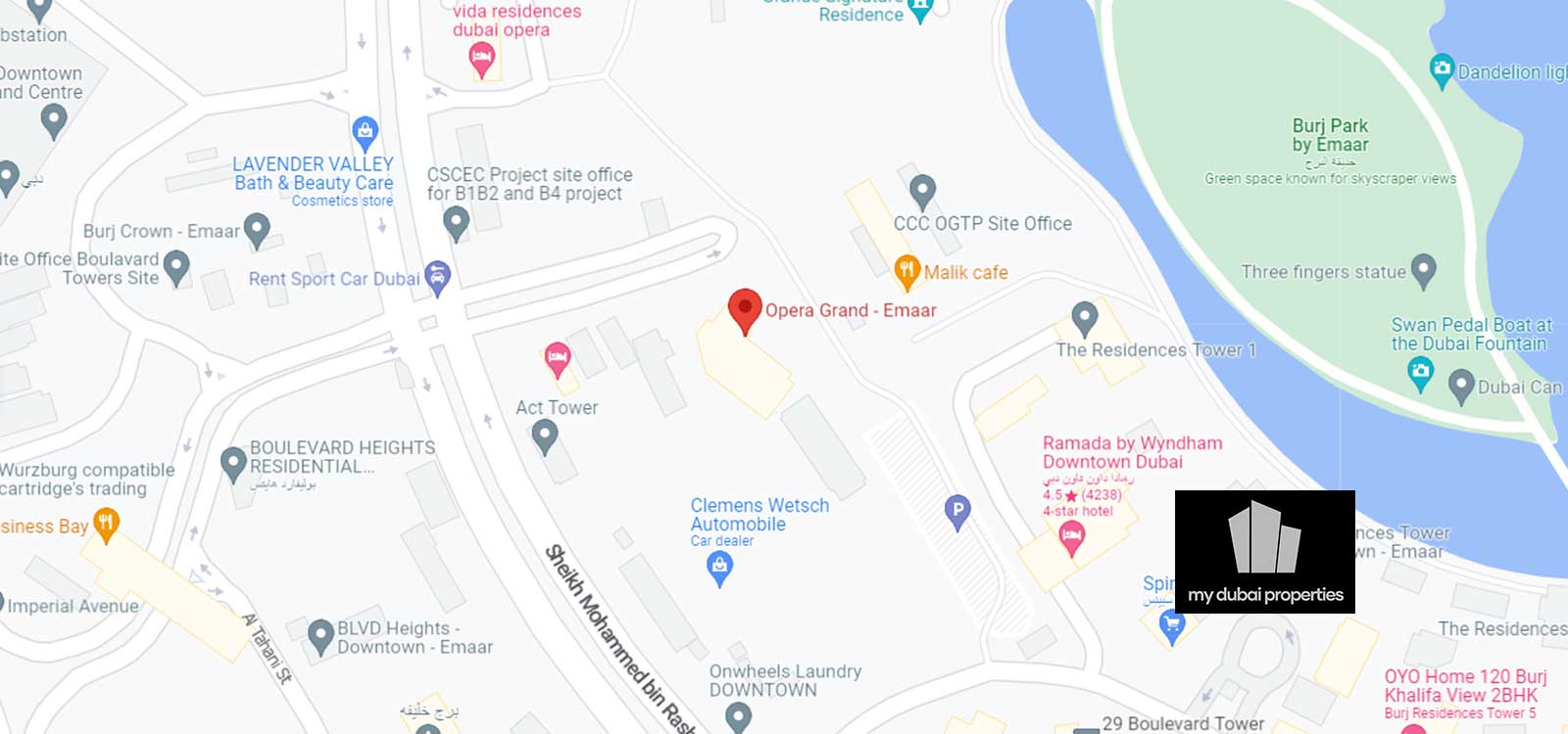 Opera Grand Location Map