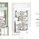 Sidra 4 bedroom villa floor plan at dubai Hills