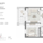 Surf at Creek Beach 1 Bedroom Apartment Floor Plan 6