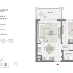 Surf at Creek Beach 1 Bedroom Apartment Floor Plan 7