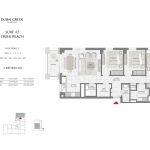 Surf at Creek Beach 3 Bedroom Apartment Floor Plan 6
