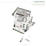 Safa One De Grisogono 2 Bedroom Apartment Floor Plan 5