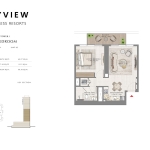 1 bedroom BayView Floor Plan 5