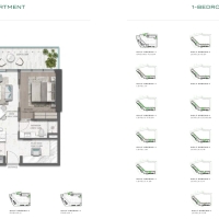 Golf Greens 1 Bedroom Apartment Floor Plan