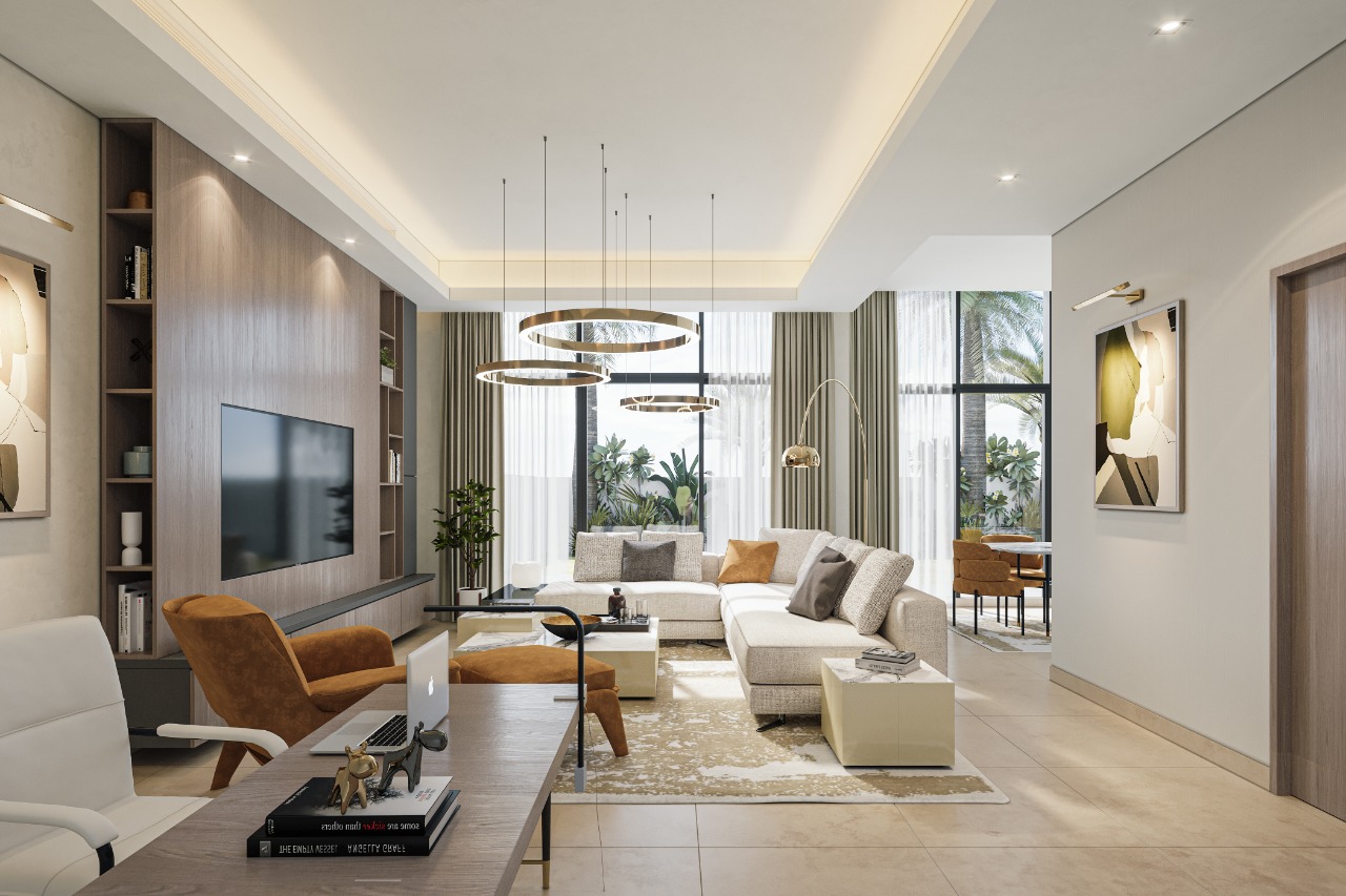 Murooj al Furjan Townhouses Living Room