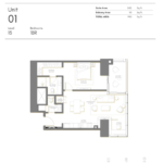 Palm Beach Towers 1 Bedroom Apartment Floor Plan
