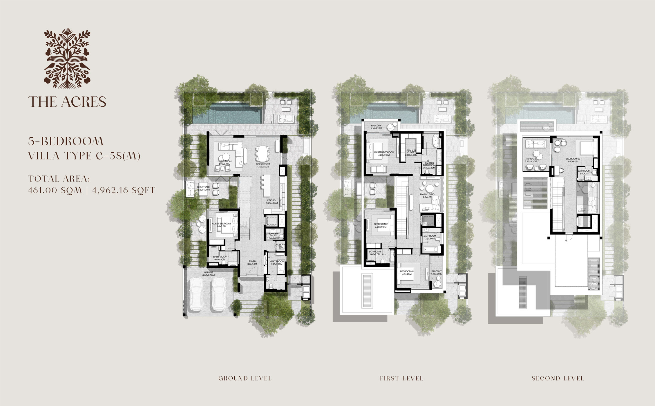 5 Bedrooms + Maid 4962.16 Sq.Ft
