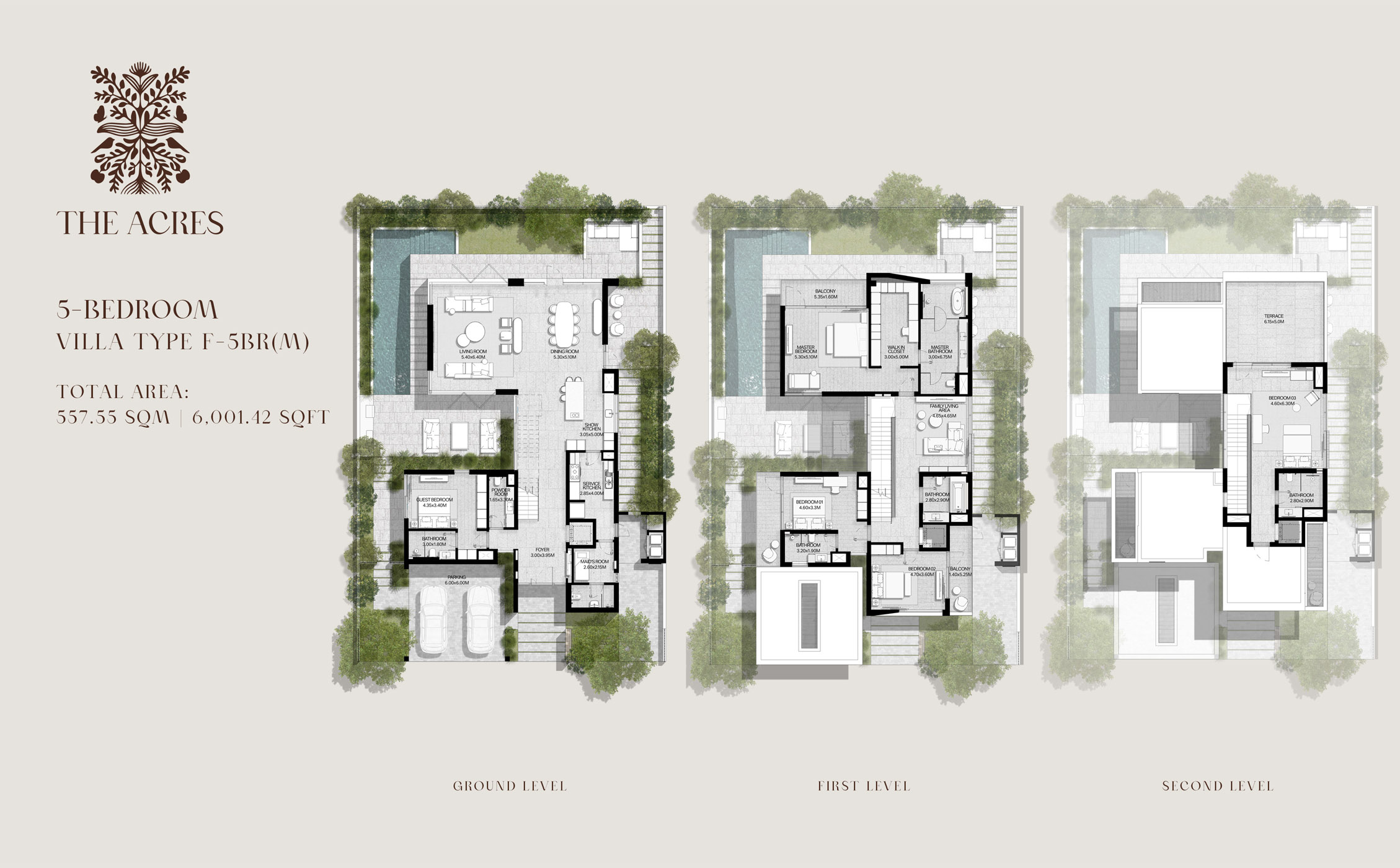 5 Bedrooms + Maid 6001.42 Sq.Ft
