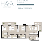 3 Bedroomk Apartment at Haya on the Park