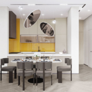 Kitchen at The Sapphire by DAMAC Properties