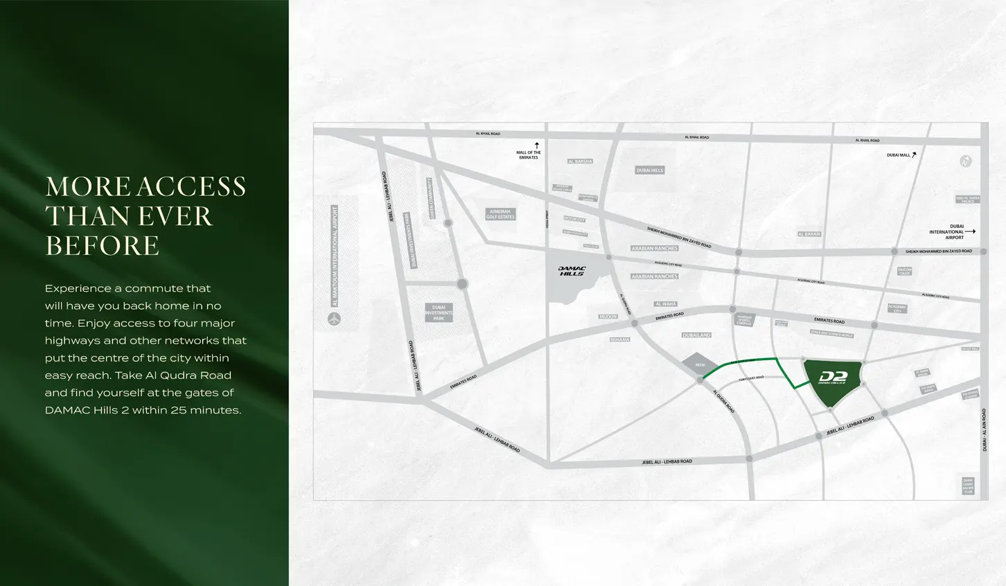 Natura at Damac Hills 2 Location Map