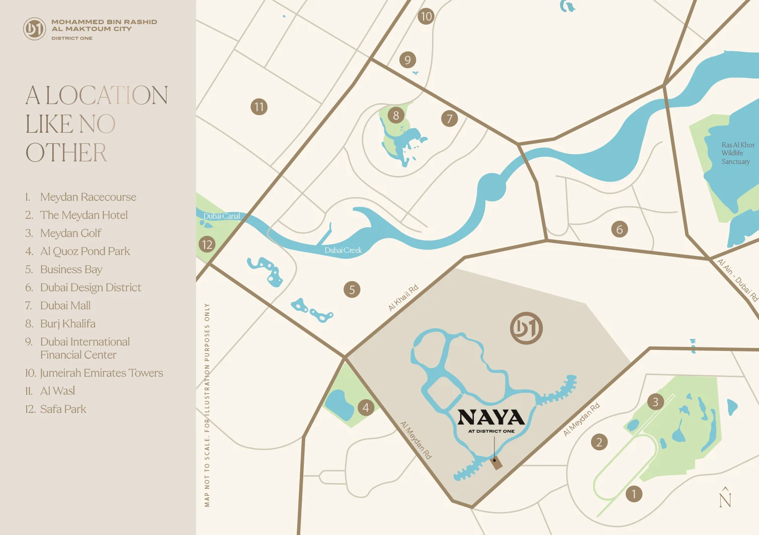 Naya 2 at District One Location Map