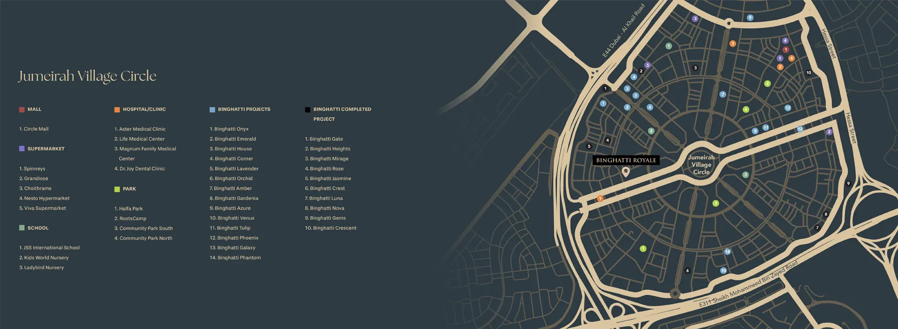 Binghatti Royale Location