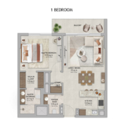 1 Bedroom apartments at Aldar Verdes by Haven