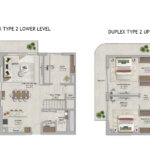 2 Bedroom Duplex apartments at Aldar Verdes by Haven 2