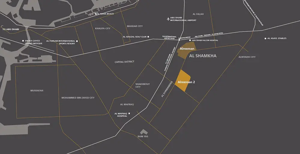 Aldar Fay Alreeman Villas Location