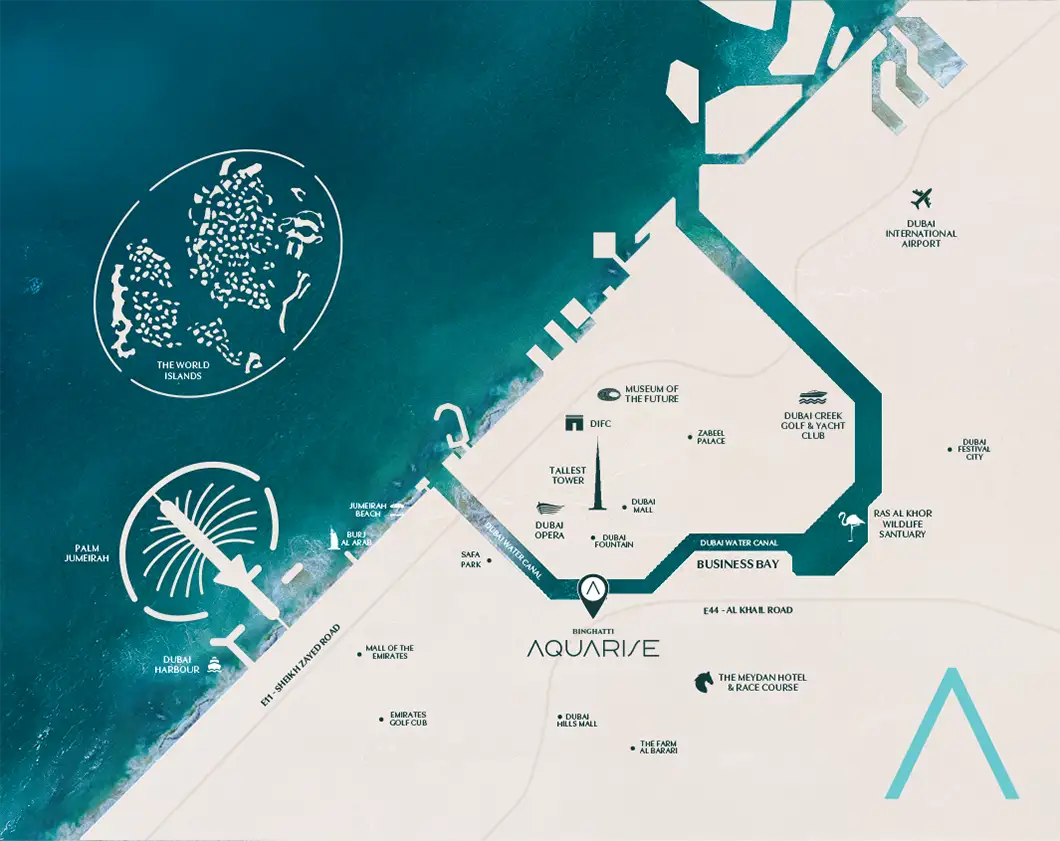 Binghatti Aquarise Master Plan