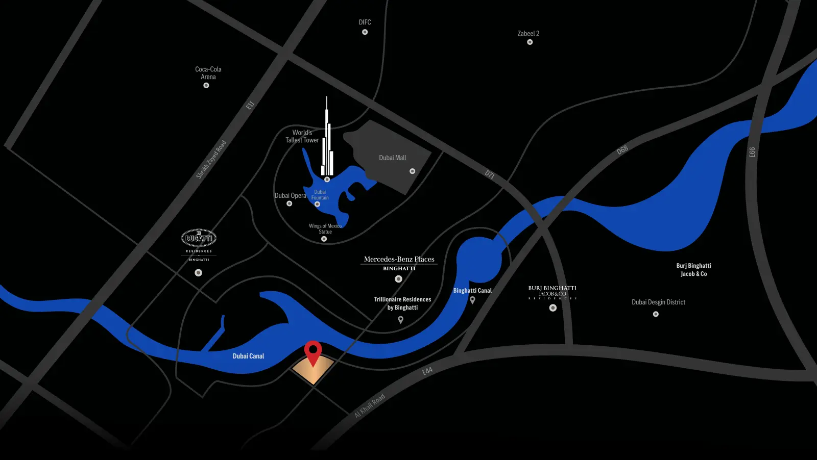 Binghatti Skyrise phase 2 apartments Location