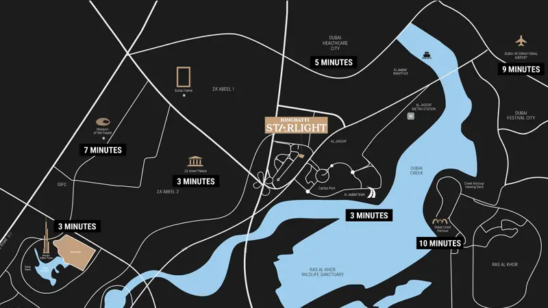 Binghatti Starlight Location