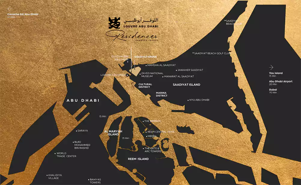 Louvre Abu Dhabi Residences Location