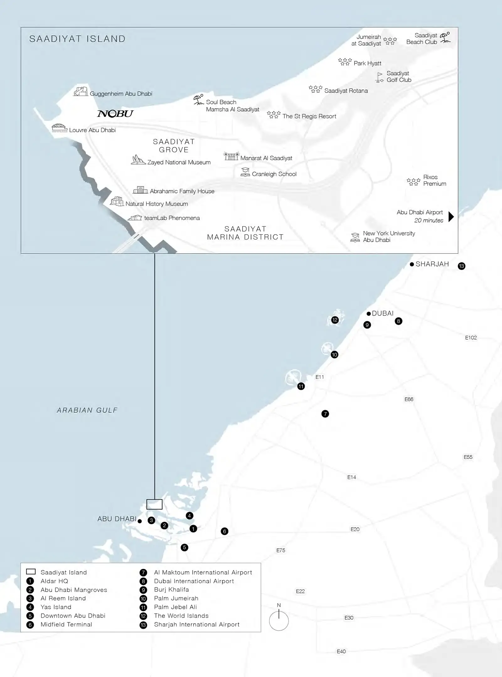 Nobu Residences at Saadiyat Island Location