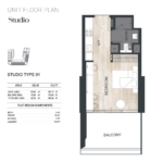 Studio Apartment at Binghatti Ghost