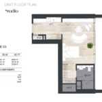 Studio Apartment at Binghatti Ghost 3