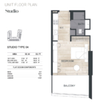 Studio Apartment at Binghatti Ghost 4