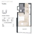 Studio Apartment at Binghatti Ghost 5