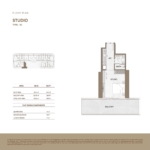Studio Apartment at Binghatti Skyhall 2