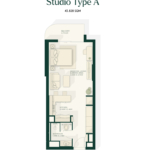 Studio Apartment at Gardenia Bay at Yas island
