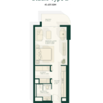 Studio Apartment at Gardenia Bay at Yas island 2